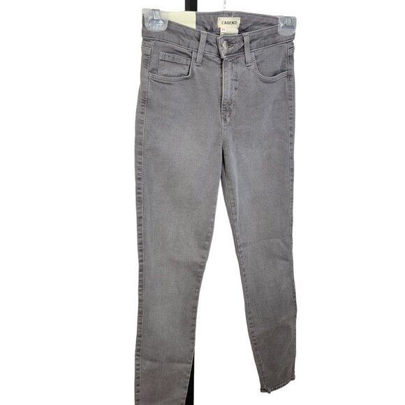 L'AGENCE Margot  High Rise Skinny Jeans Size 25 Gray New With Tags - Picture 10 of 10